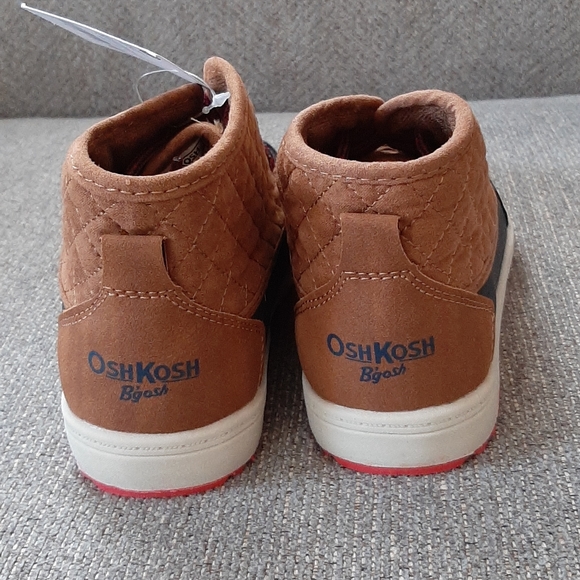 NIB Toddler Boys Brown & Navy Boots, Sz 12 Toddler - Picture 6 of 9